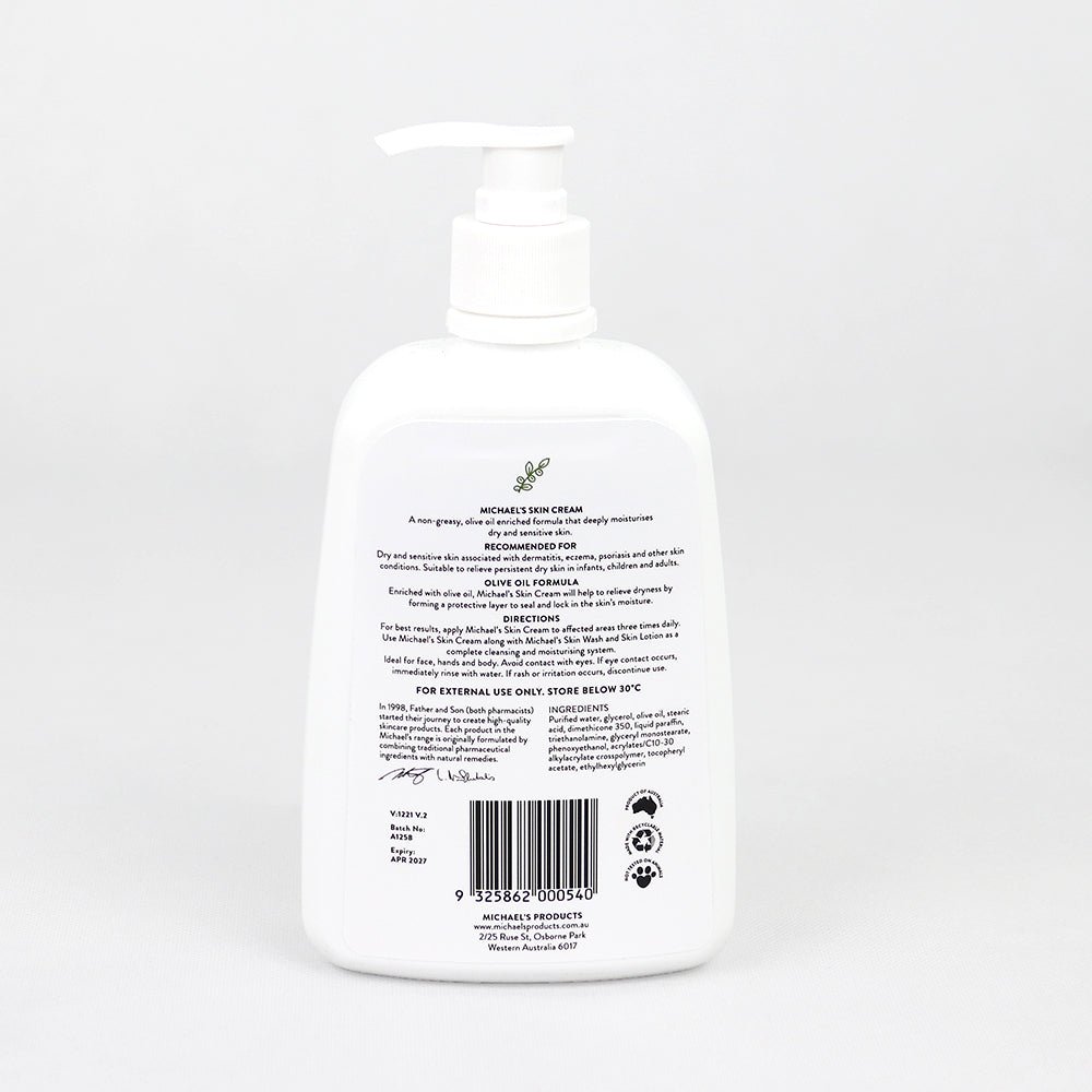 Michael's Skin Cream Olive Oil Formula 500ml