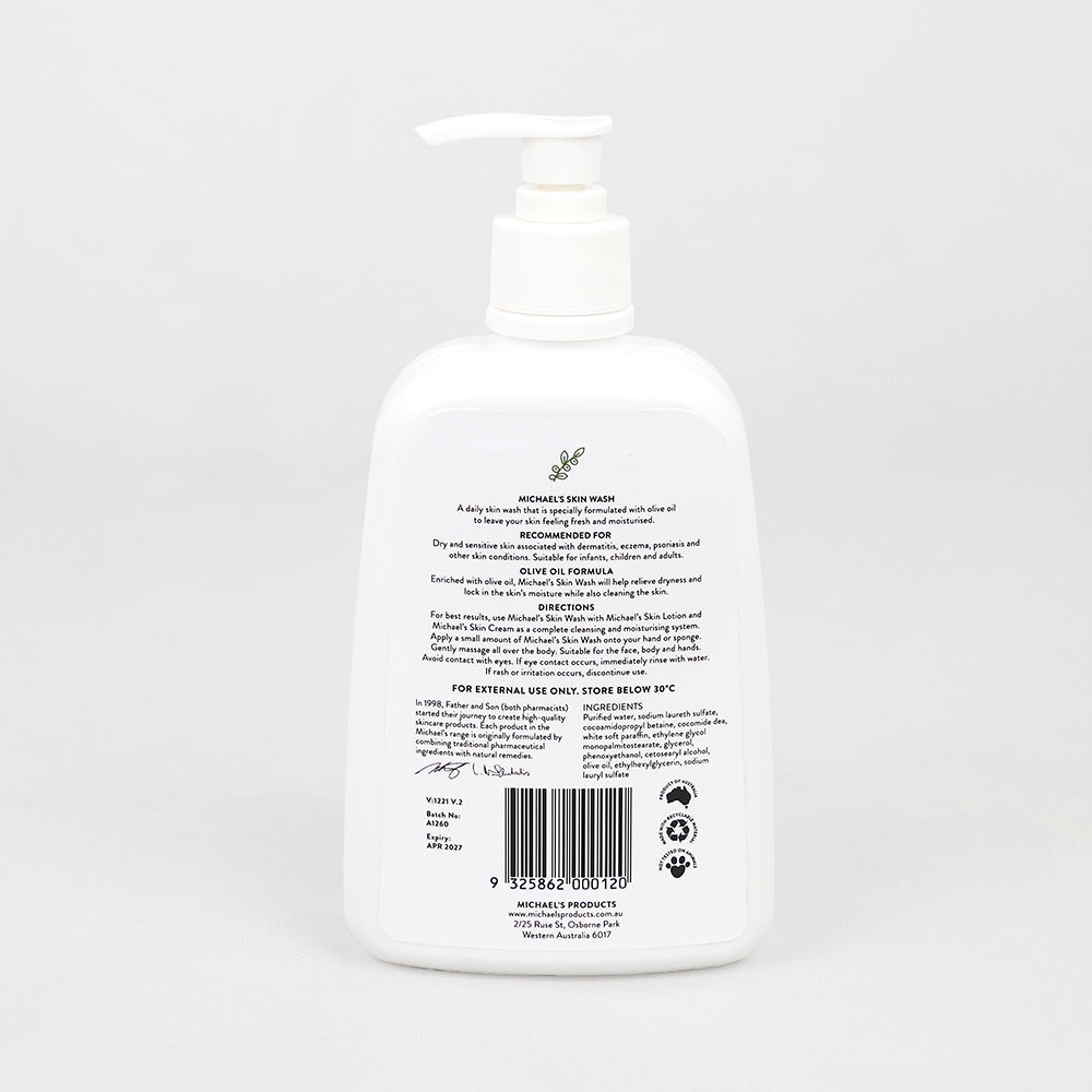 Michael’s Skin Wash Olive Oil Formula 500mL